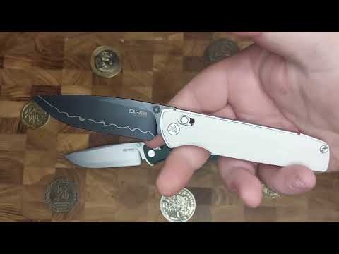 Видео: SRM Terrier со сталью  140Cr Laminated. Топовый EDC за очень приятный ценник.