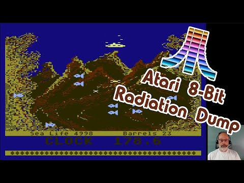 Видео: Игра Atari 8-bit, Radiation Dump