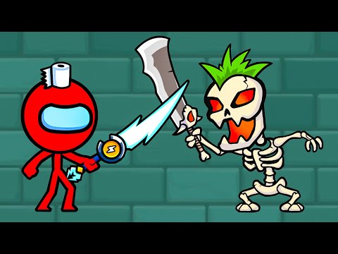 Видео: СТИКМЕН ОГОНЬ спасает ВОДУ от монстров #2. Развлекательное видео на канале Игрули TV