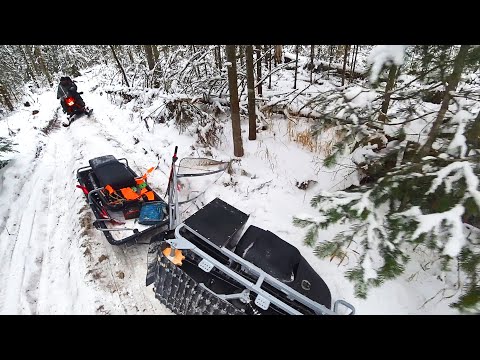 Видео: ДОРОГА ПРЕВРАТИЛАСЬ В АД! СТРАДАЮ, НО ЕДУ! Новый мотобуксировщик Ураган КЛАССИКА Люкс