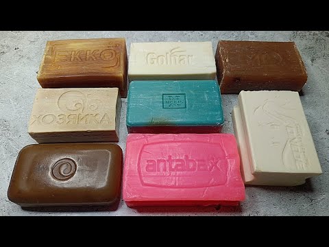 Видео: Soap Cutting🧼ASMR🔪Резка сухого мыла 138