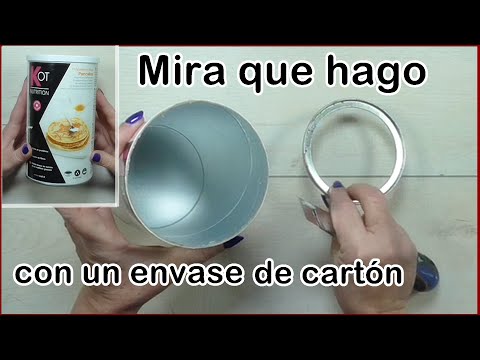 Видео: Повторное использование круглых картонных контейнеров / Идея, которая вас удивит!!!