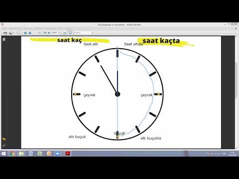 Видео: Часы в турецком языке