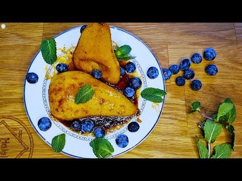 Видео: Карамелизованная груша на сковороде