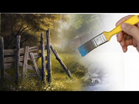 Видео: Как нарисовать простой пейзаж для начинающих