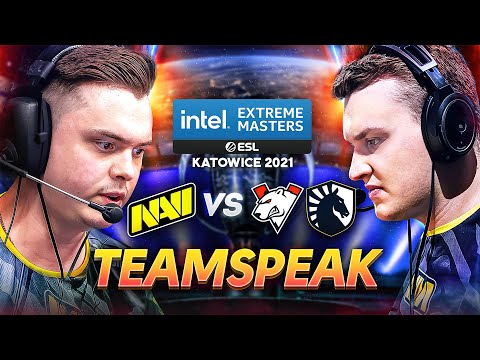 Видео: Напряженный Тимспик NAVI против Virtus.pro и Liquid на IEM Katowice 2021