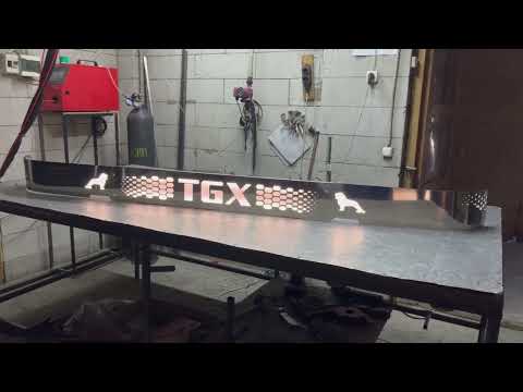 Видео: Led Захисна накладка (Балкон) для MAN TGX (2007-2012) (14642/Led)