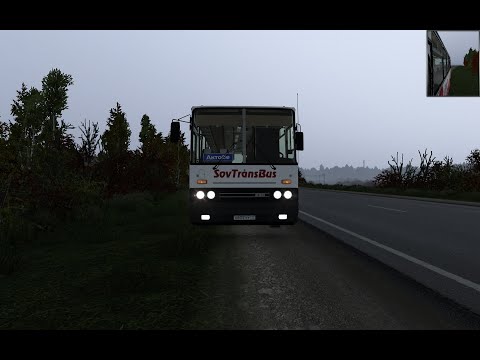 Видео: Рейс на автобусе марки икарус,Выезд из города Имиш,и едем в город Сысерть с пассажирами.