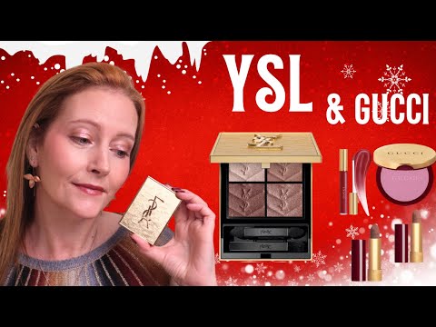 Видео: YSL Holiday Eyeshadow Golden Lust и Gucci Holiday