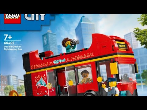 Видео: Обзор + сборка набора Lego City 60407 ( 2 часть | Двухэтажный Туристический Автобус |