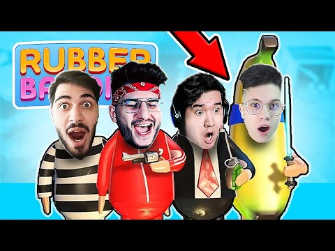 Видео: УКРАДИ СВИНЬЮ У СОПЕРНИКА, ЧТОБЫ ПОБЕДИТЬ В RUBBER BANDITS