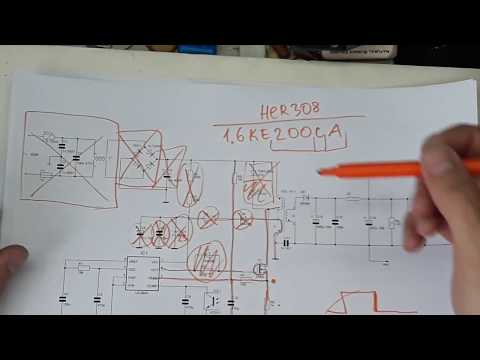 Видео: Обратноходовой блок питания на UC3843