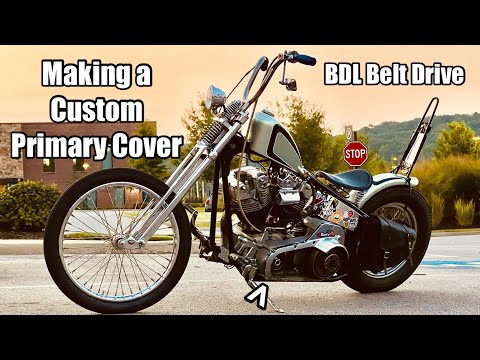 Видео: Открытие крышки первичного вала и первый тестовый заезд — BDL Belt Drive — FXR / FLT Shovelhead C...