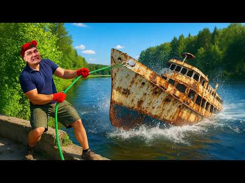 Видео: Нашли ЗАТОНУВШИЙ КОРАБЛЬ с АЙФОНАМИ во время магнитной рыбалки!