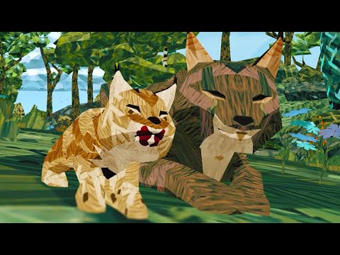 Видео: Симулятор Маленькой Рыси #1 Котенок и Семья рысей в Paws Shelter 2 на Пурумчата