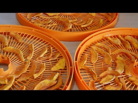 Видео: ЦУКАТЫ ИЗ ТЫКВЫ В СУШИЛКЕ ДЛЯ ОВОЩЕЙ И ФРУКТОВ
