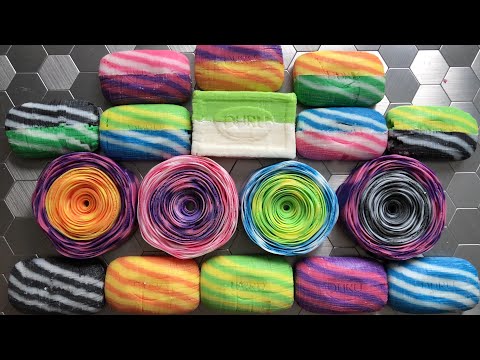 Видео: ASMR  two-color Duru, cutting crispy cubes on soap / режу кубики на двухцветном дуру