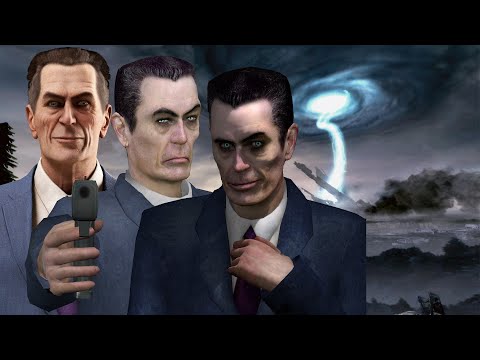 Видео: Все появления G-Man в игре Half-Life 2