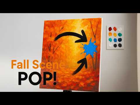 Видео: 😱 ПРОСТАЯ ОШИБКА В ЖИВОПИСИ, которая сделала эту осеннюю сцену ПОТРЯСАЮЩЕЙ!