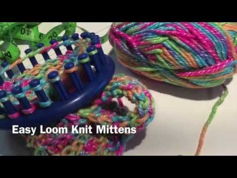 Видео: Варежки Easy Loom Knit #loomknitting #loomknitmittens