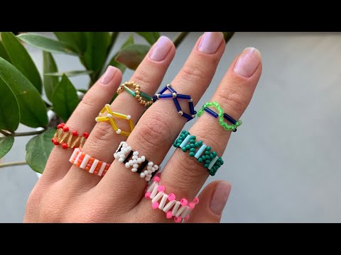 Видео: 🌟 5 Дизайнов Колец с Стеклярусом: Простой Урок Для Начинающих 🌟