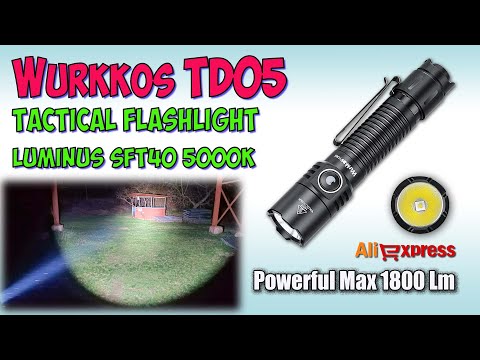 Видео: Wurkkos TD05 SFT40 5000K ♦ Обзор, замеры, ночные тесты. Night Tests. Full  review