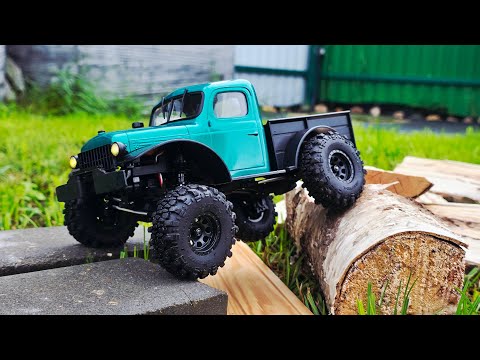 Видео: FMS FCX24 Power Wagon на бесколлекторном двигателе. Тест радиоуправляемого внедорожника