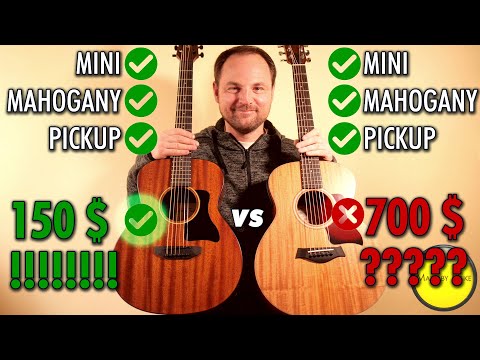 Видео: Перестрелка + Мнение: HARLEY BENTON GS-TRAVEL-E против TAYLOR GS MINI-E [MAHOGANY]