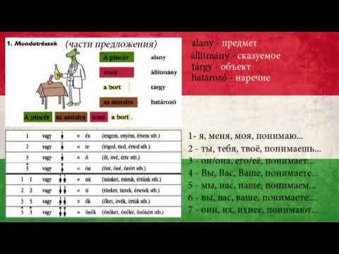 Видео: Венгерский язык - Mondatrészek (части предложения)