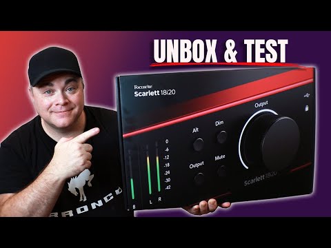 Видео: Focusrite Scarlett 18i20 4-го поколения: распаковка и тестирование