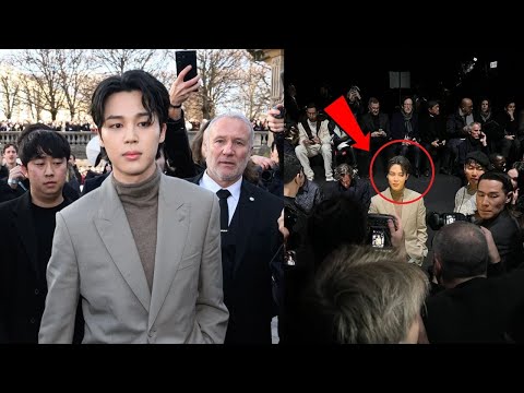 Видео: 🚨 Эксклюзивный фанкам! КОРОЛЬ Джимин ошеломил Париж на показе мод Dior 2025 👑