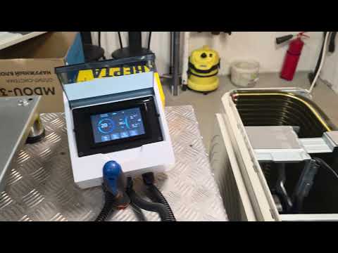 Видео: Чиллер для охлаждения воды в узв по разведению форели. 