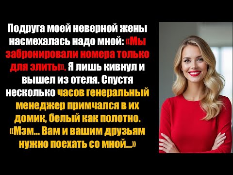 Видео: Подруга моей неверной жены насмехалась надо мной: «Мы забронировали номера только для элиты».