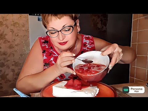 Видео: Сладкий мукбанг/Мороженое с клубничным вареньем/обжор и разговоры на камеру