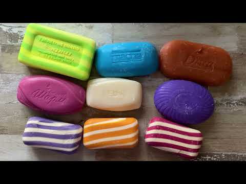 Видео: ASMR Soap cutting | Soap Carving|Резка мыла  | ASMR