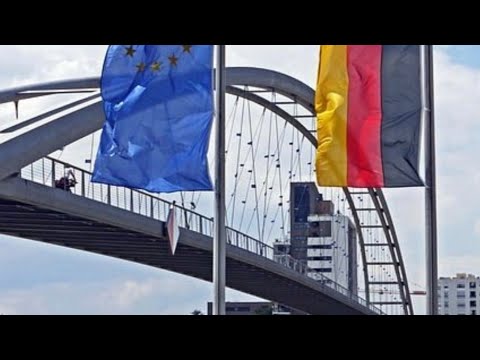 Видео: Мост трёх стран.. Из Германии во Францию и Швейцарию. 