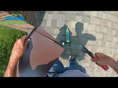 Видео: Перекрытие дымохода, часть 5. Установка встречного фартука.