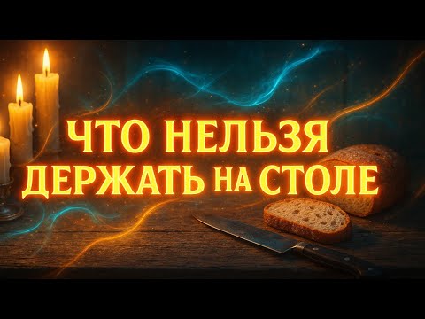 Видео: Что нельзя держать на столе! Народные приметы