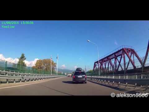 Видео: Дорога в Абхазию: Сочи - Гагра