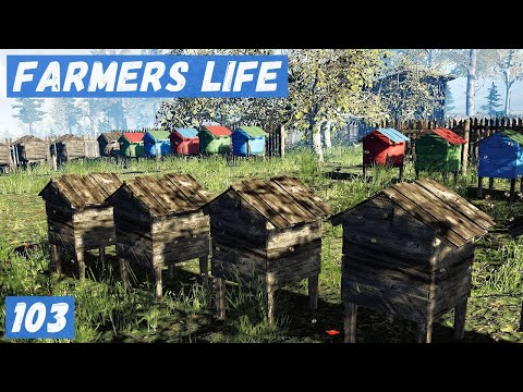 Видео: Farmer's Life - Купил КУР.  Новый КОТ.  Будка для СОБАКИ.  Отнёс КОТА в ЛЕС. Добавил УЛЬЕВ # 103