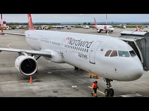 Видео: Airbus A321neo а/к Nordwind Airlines | Рейс Санкт-Петербург — Казань