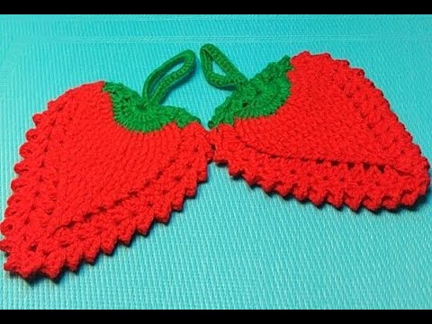 Видео: #778 Красивая прихватка 'ягодка'  крючком.🍓Подробный мастер класс.