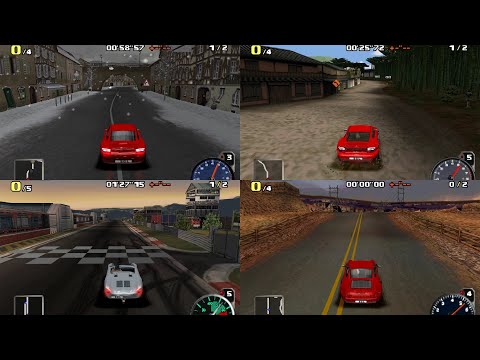 Видео: Need For Speed: Porsche Unleashed (PS1) - Все Гоночные Трассы