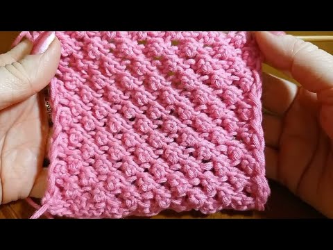 Видео: Узор "Шишечки". Узоры спицами. Вязание. Вязание для начинающих. Вязание спицами. Knitting. Knit