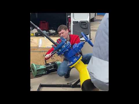 Видео: Врезка под давлением Tonisco  в стальной трубопровод 273/5/Ст20/ 159/5Ст20