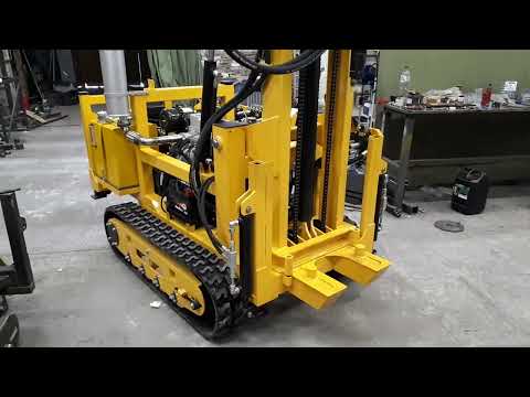 Видео: Дизельная самоходная малогабаритная буровая установка.