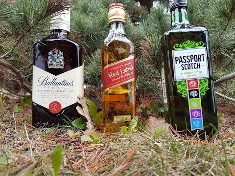 Видео: Johnnie Walker, Red Label, Ballantine's, Passport Scotch, обзор и дегустация.