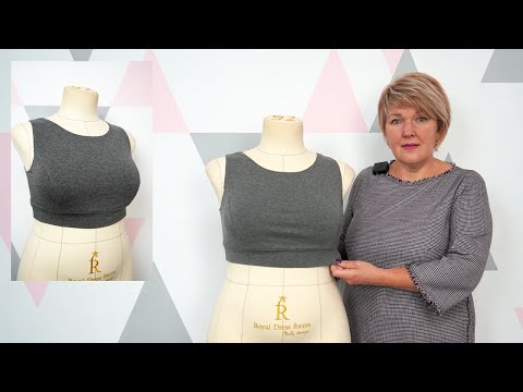 Видео: Бельевой топ из трикотажа. Моделирование и раскрой удобного и комфортного топа