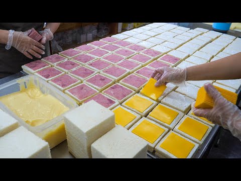 Видео: Популярно! Вкусный процесс приготовления сэндвичей - тайваньская пекарня