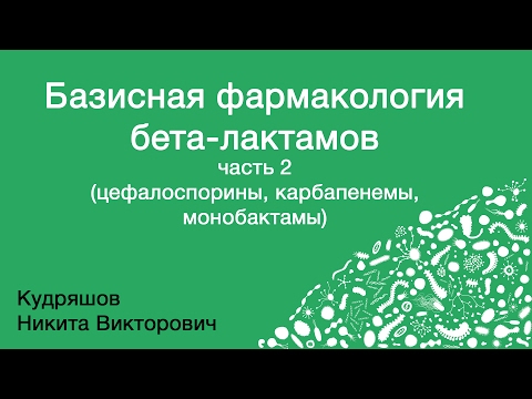 Видео: Базисная фармакология бета-лактамов. Часть 2